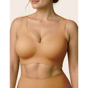 Soft Intention Jelly T-Shirt Bra Caramel Medium Wireless Seamless Full Coverage